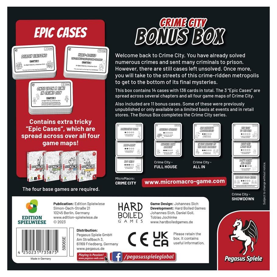 MicroMacro : Crime City - Bonus Box Expansion